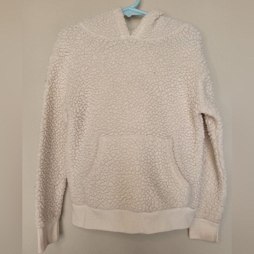 White Sherpa Hoodie Size 5